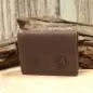Preview: Geldbeutel mini Leder 1 Fach braun Reissverschluss - geldbeutel mini leder reissverschluss braun