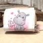Preview: Geldbeutel mini mit Motiv Nilpferd