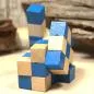 Preview: Geschicklichkeitsspiel Holz blau Würfel - geschicklichkeitsspiel blau holz holzwuerfel