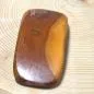 Preview: Haarspange aus Pflaumen Holz handgefertigt - haarspange holz haarklammer gross abgerundent rechteck pflaume