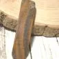 Preview: grosse Holz Haarspange Zebrano - haarspange holz haarklammer gross abgerundent rechteck zebrano dunkel