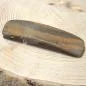 Preview: grosse Holz Haarspange Zebrano - haarspange holz haarklammer gross abgerundent rechteck zebrano dunkel