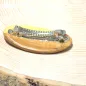 Preview: Holz Haarspange klein aus Pflaumenholz - haarspange holz haarklammer klein Pflaume oval