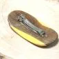 Preview: Haarspange Holz Goldregen klein - haarspange holz haarklammer mittelgross goldregen oval