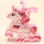 Preview: Magischer Einhorn-Frisier-Zauber: Haaraccessoires-Set in Geschenkbox - haarspange kinder einhorn haargummi ring set rosa box