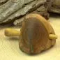 Preview: mittelgroße echt Holz Dutt Haarspange - haarspange mittelgross gebogen holz pflaume braun