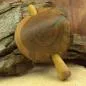 Preview: mittelgroße echt Holz Dutt Haarspange - haarspange mittelgross gebogen holz pflaume braun