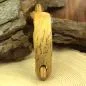 Preview: mittelgroße echt Holz Dutt Haarspange - Birke hell - haarspange mittelgross gebogen schmal holz birke hell