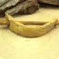 Preview: mittelgroße echt Holz Dutt Haarspange - Birke hell - haarspange mittelgross gebogen schmal holz birke hell
