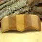 Preview: Haarspange aus hellem und dunklem Holz