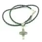 Preview: schwarzes gedrehtes Leder als Kette