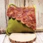 Preview: Umhängetasche filz olive 1 Fach - handtasche filz blatt gross olive gruen 1fach