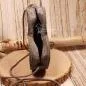 Preview: Detailansicht der 5 cm tiefen Trachten-Handtasche mit hellgrauer Kordel von Weidräwöl.