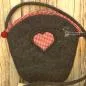 Preview: Handtasche mit Karoherz Motiv