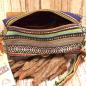 Preview: Handtasche gestreift India style leder mit stoff