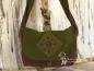 Preview: Handtasche in Erdtöne - Motiv Spirale - handtasche olive gr n braun dina4