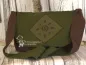 Preview: Handtasche in Erdtöne - Motiv Spirale - handtasche olive gr n braun