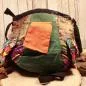 Preview: Handtasche in Eulenform grün Schnabel blau - handtasche umhaengetasche eule gesicht schnabel gross gruen