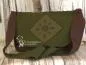 Preview: Handtasche in Erdtöne - Motiv Spirale - handtasche olive gr n braun