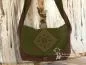 Preview: Handtasche in Erdtöne - Motiv Spirale - handtasche olive gr n braun dina4