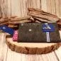 Preview: Handytasche Filz dunkelgrau blau Hirsch-Kopf Tracht - handytasche filz handmade genaeht dunkelgrau blau tracht hirsch