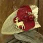 Preview: Headpiece ein kleines beiges Weihnachten