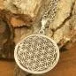 Preview: Kette Metall mit Blume des Lebens