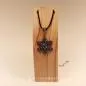 Preview: Halskette mit blauer Schneeflocke als Kettenanhänger - kette weihnachten schneeflocke segelseil