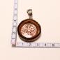 Preview: Kettenanhänger Baumscheibe mit Ornament