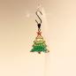 Preview: Kettenanhänger vergoldet Weihnachtsbaum grün