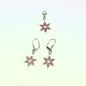 Preview: Schmuck-set Ohrringe mit Charmsanhänger Schneeflocke