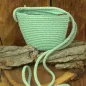 Preview: kleine korb Umhängetasche in mint grün