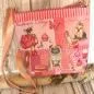 Preview: Umhängetasche klein - mit witzigen Hundemotiv - kinderhandtasche rosa klein hunde