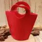 Preview: Kindertasche Filz handgenäht pink kleine Fee - kindertasche geschenktasche pink klein fee