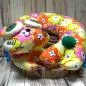 Preview: Nackenkissen grosse Blumen bunt Monster Gesicht - kissen nackenkissen monster bunt blumen