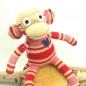 Preview: Stofftier Affe in roten Streifen Preview: Stofftier Affe in roten Streifen