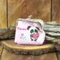 Preview: kleine Geldbörse lustiges Panda Motiv mit Blumen