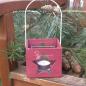 Preview: rote Holz Laterne mit Stern Preview: rote Holz Laterne mit Stern