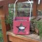 Preview: rote Holz Laterne mit Stern Preview: rote Holz Laterne mit Stern