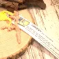 Preview: Lesezeichen Leseratte Cheesy gehäkelt gelb - lesezeichen gehäkelt maus cheesy gelb handmade