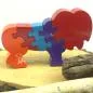 Preview: 3 D Holz Puzzle Löwe mit Zahlen von 1-5