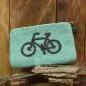 Preview: Mäppchen filz mit Fahrrad Motiv