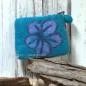 Preview: Mäppchen mini Filz mit Blumen Motiv