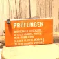 Preview: Unisex Faulenzer Etui in Orange mit witzigem Spruch. Robustes, wasserabweisendes Polyester.