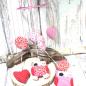 Preview: Mbile Stoff mit blume und Herz Preview: Mbile Stoff mit blume und Herz