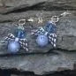 Preview: Mini Swarowski Engel-Ohrringe - ohrringe engel blau mini