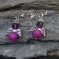 Preview: Ohrringe Engel mini - ohrringe engel violett mini