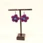 Preview: Ohrringe Filz Blume lila