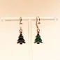 Preview: Ohrringe Christbaum grün versilbert Weihnachten - ohrringe modeschmuck vergoldet weihnachten baum klein