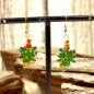 Preview: Ohrringe Weihnachten Tannenzapfen aus Perlen - ohrringe modeschmuck vergoldet weihnachten zapfen perlen
